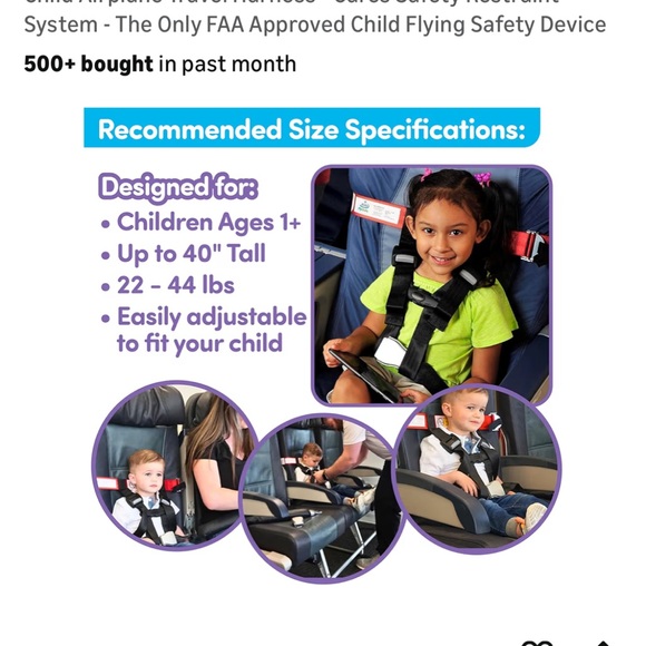 Kids fly safe airplane harness - Picture 2 of 3